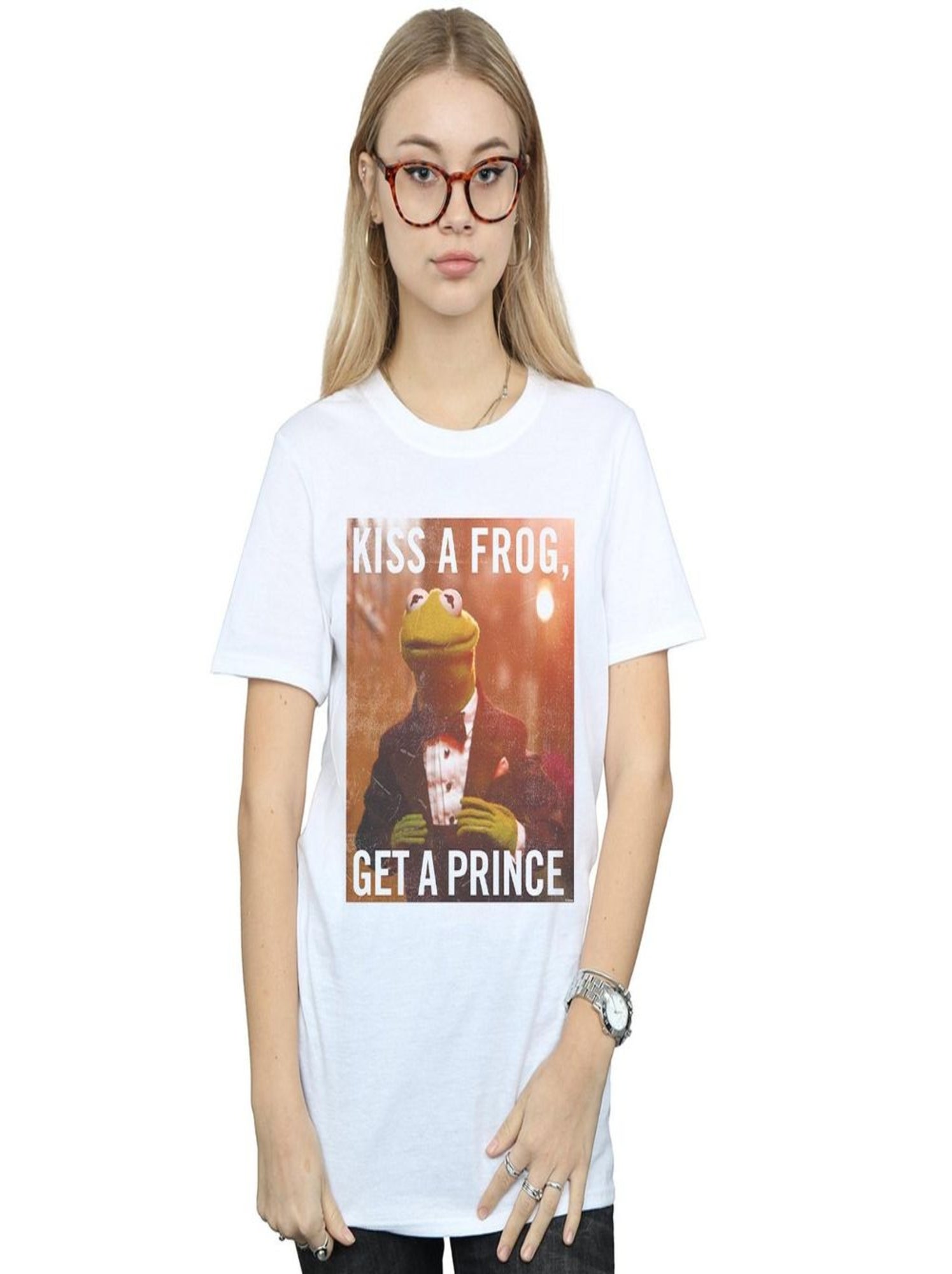 Disney - T-shirt THE MUPPETS KISS A FROG GET A PRINCE - Kiabi